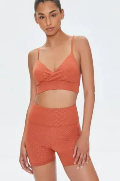 Active Snake Print Biker Shorts