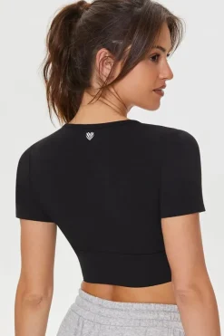Active Surplice Crop Top