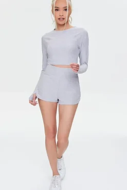 Active Thumbhole Crop Top