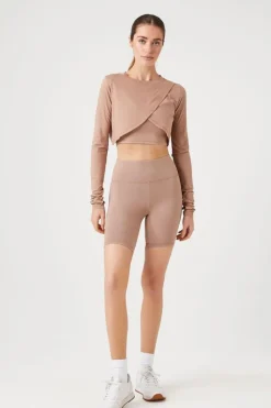 Active Tulip Long-Sleeve Crop Top