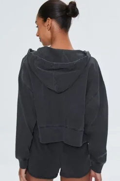 Active Zip-Up Cropped Hoodie