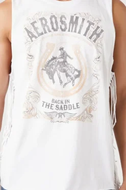 Aerosmith Graphic Fringe Muscle Tee