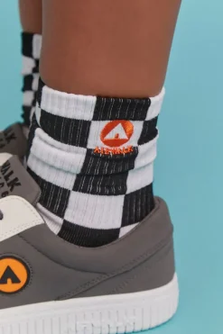 Airwalk Checkered Crew Socks