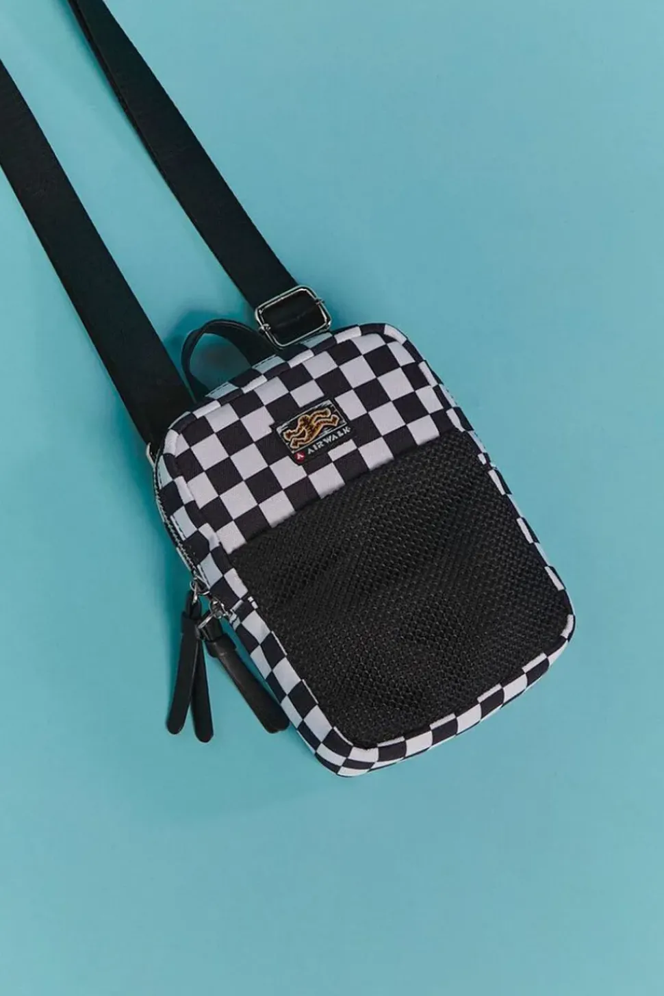 Airwalk Checkered Mini Messenger Bag