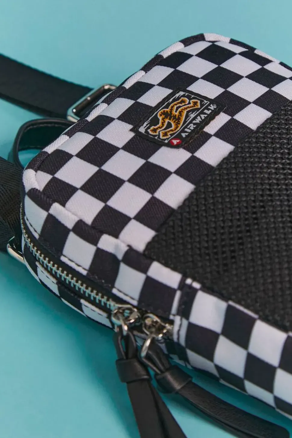 Airwalk Checkered Mini Messenger Bag