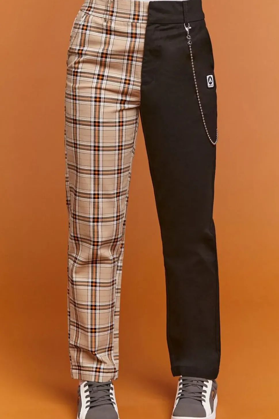 Airwalk Colorblock Plaid Pants