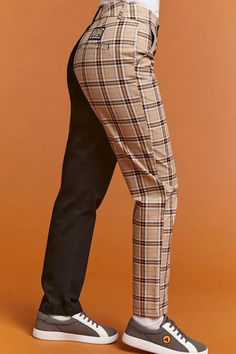 Airwalk Colorblock Plaid Pants