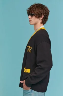 Airwalk Graphic Cardigan Sweater