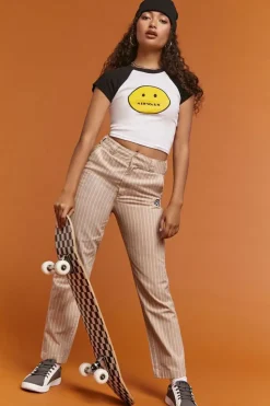 Airwalk Pinstriped Twill Pants