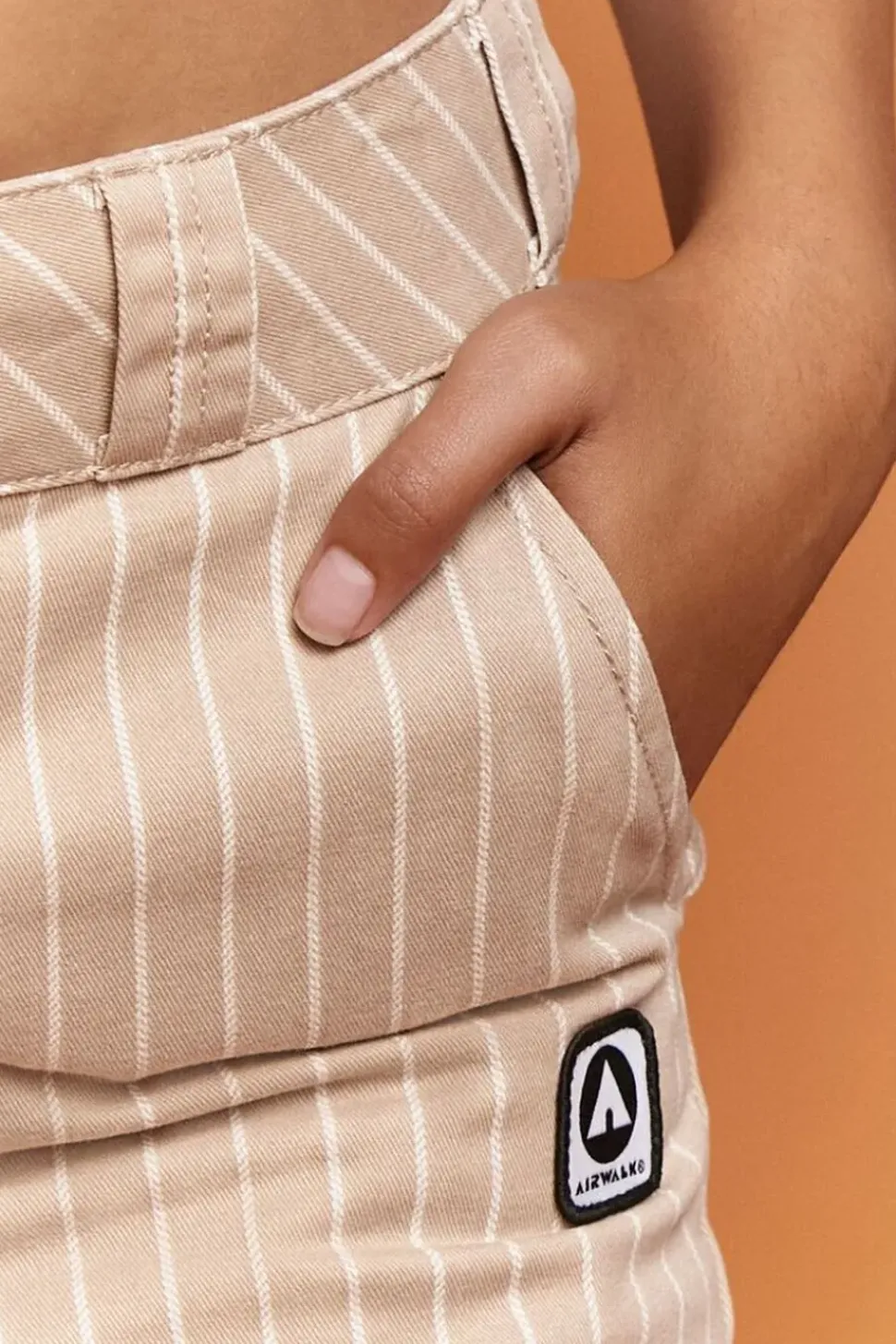 Airwalk Pinstriped Twill Pants