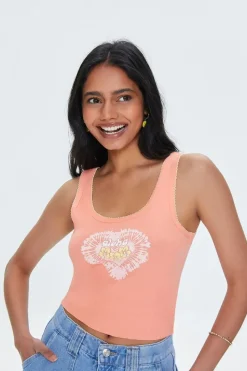Aloha Graphic Cropped Tank Top