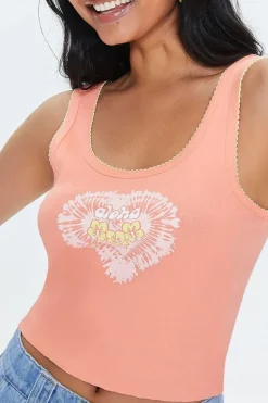 Aloha Graphic Cropped Tank Top