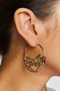 Angel Hoop Earrings