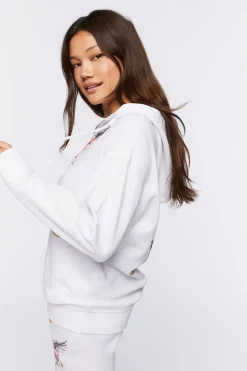 Angelic Graphic Zip-Up Hoodie