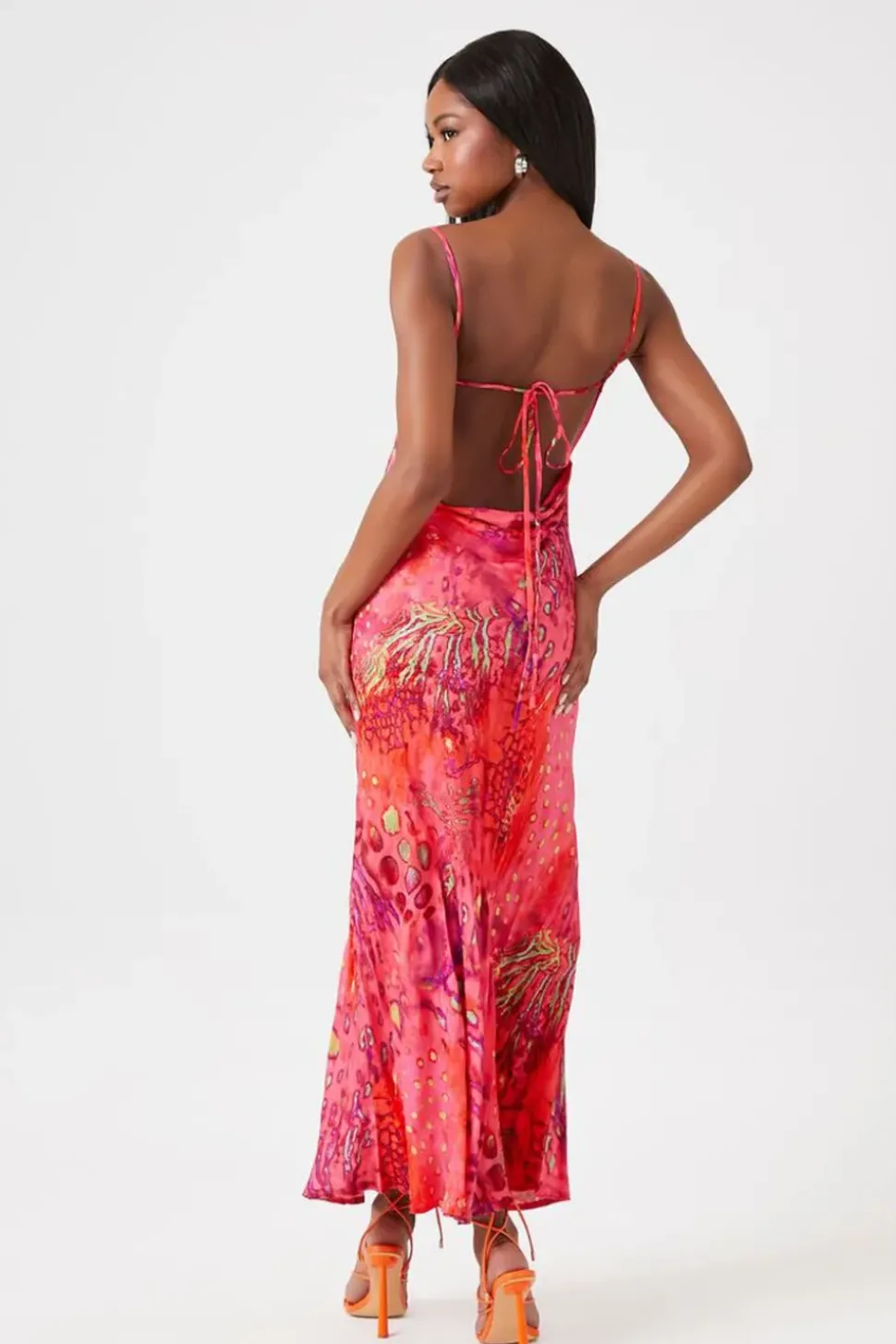 Animal Print Slip Maxi Dress