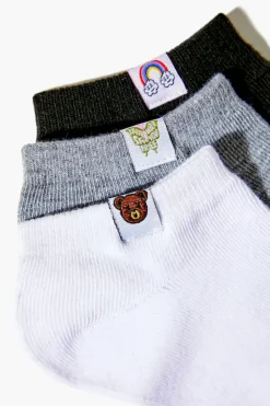 Assorted Ankle Socks Set - 3 Pack