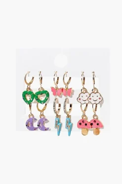 Assorted Charm Earring Set