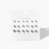 Assorted Cz Stud Earring Set