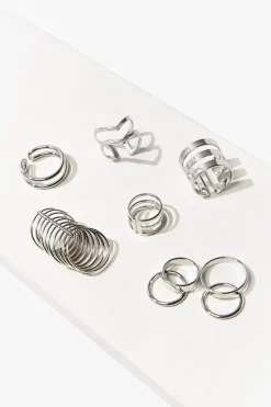 Assorted High-Polish Ring Set