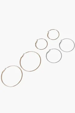Assorted Hoop Earring Set