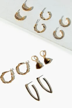 Assorted Hoop Earring Set
