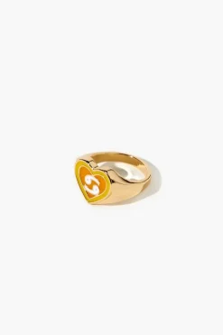Astrology Heart Cocktail Ring