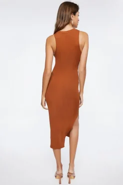 Asymmetrical Cutout Maxi Dress
