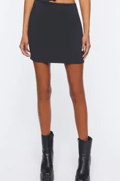 Asymmetrical Cutout Mini Skirt