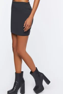 Asymmetrical Cutout Mini Skirt