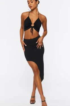 Asymmetrical Midi Skirt