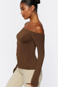 Asymmetrical Off-The-Shoulder Top
