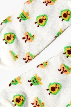 Avocado Print Ankle Socks