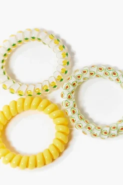 Avocado Spiral Hair Tie Set