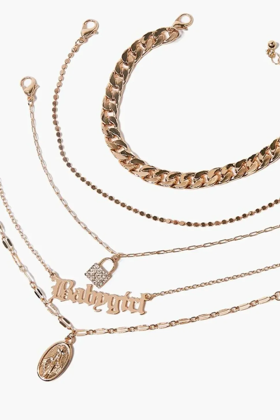 Babygirl Pendant Bracelet Set