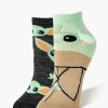 Baby Yoda Grogu Crew Socks - 2 Pack