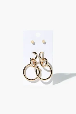 Ball & Hoop Earring Set