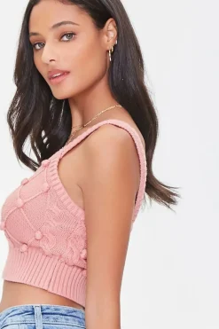 Ball Sweater-Knit Cropped Cami
