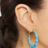 Bamboo Hoop Earrings
