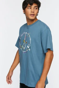 Barbed Wire Peace Sign Graphic Tee