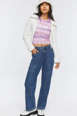 Barbie Fair Isle Cropped Tee
