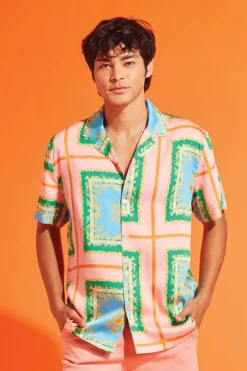 Baroque Print Short-Sleeve Shirt