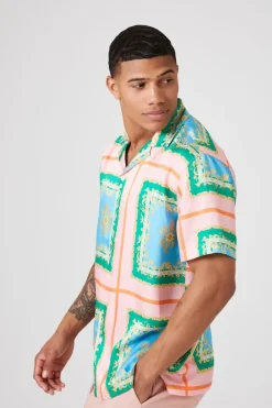 Baroque Print Short-Sleeve Shirt