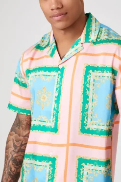 Baroque Print Short-Sleeve Shirt