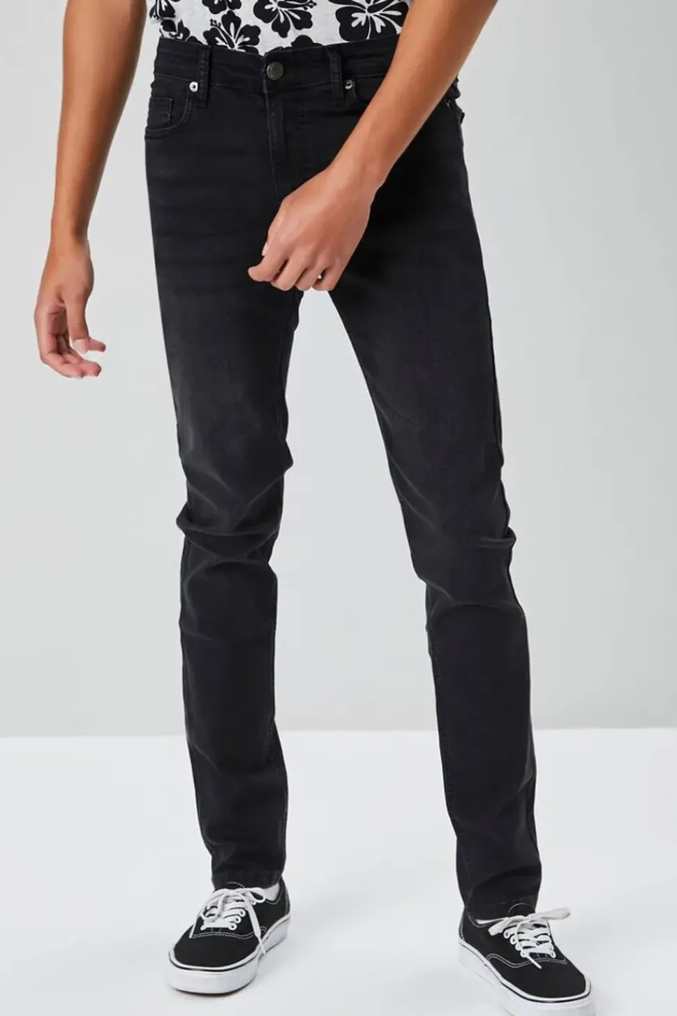 Basic Faded Skinny Jeans