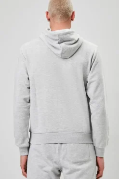 Basic Heathered Drawstring Hoodie
