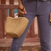 Basketwoven Crossbody Bag