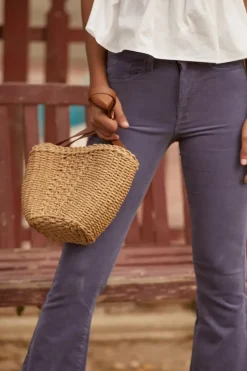 Basketwoven Crossbody Bag