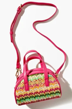Basketwoven Crossbody Bag