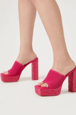 Basketwoven Platform Heels