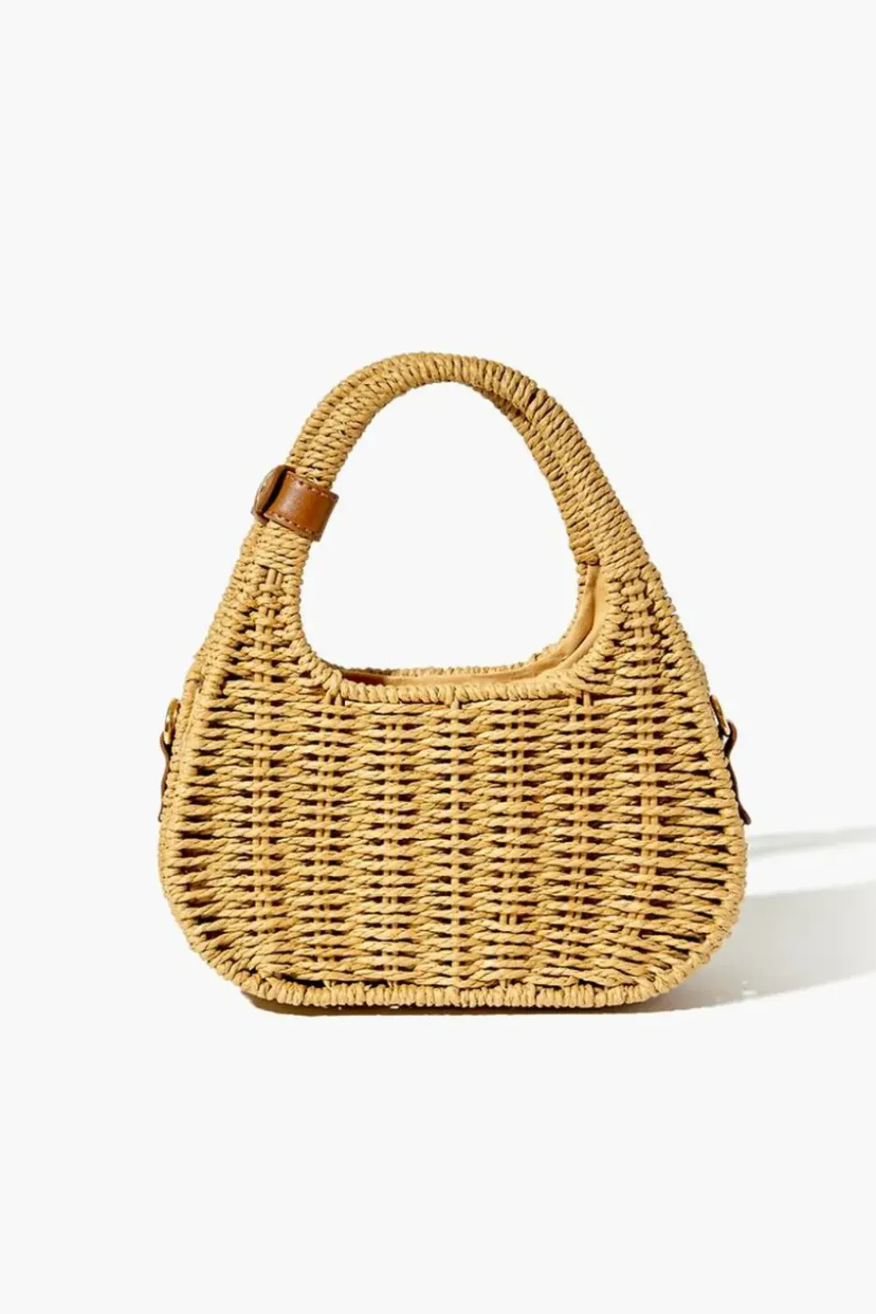 Basketwoven Wicker Crossbody Bag